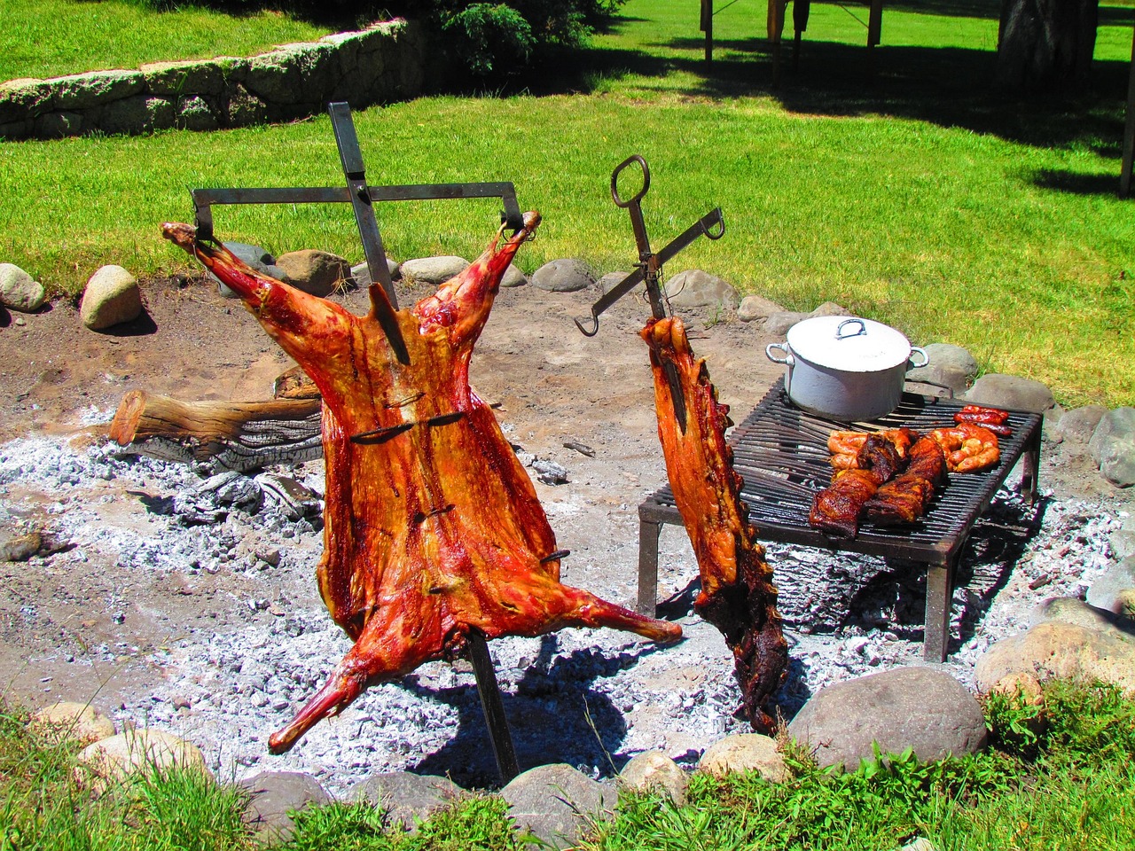 Asado BBQ with Lamb in Bariloche, Argentina